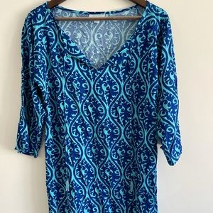 Escapada Blue Beach Coverup Size M